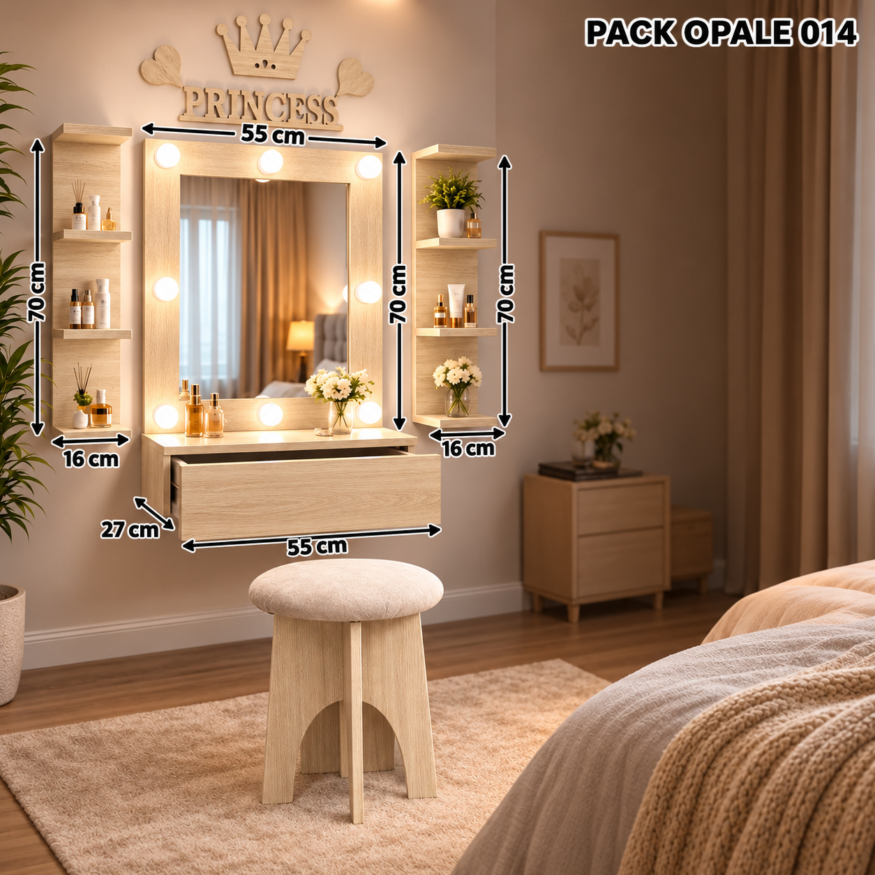 PACK OPALE 014 — المقاسات