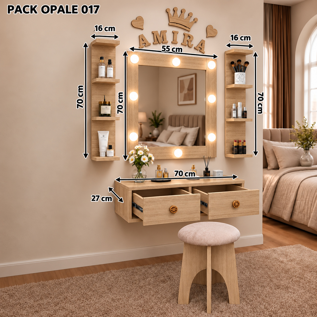 PACK OPALE 017 — المقاسات