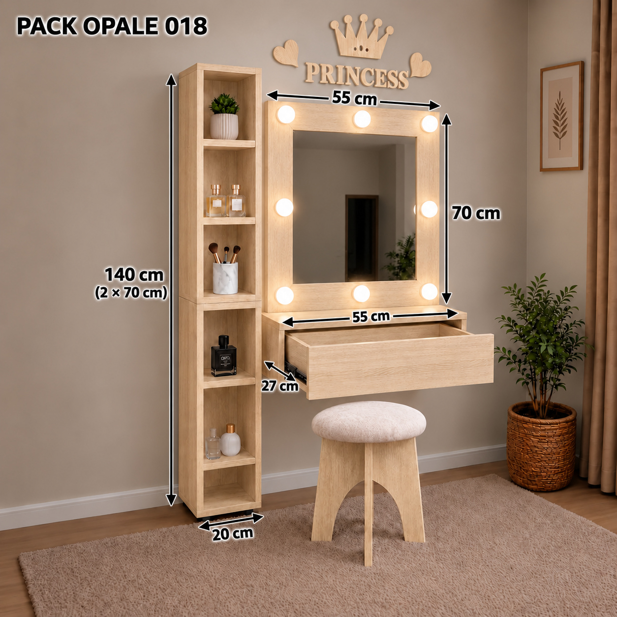 PACK OPALE 018 — المقاسات