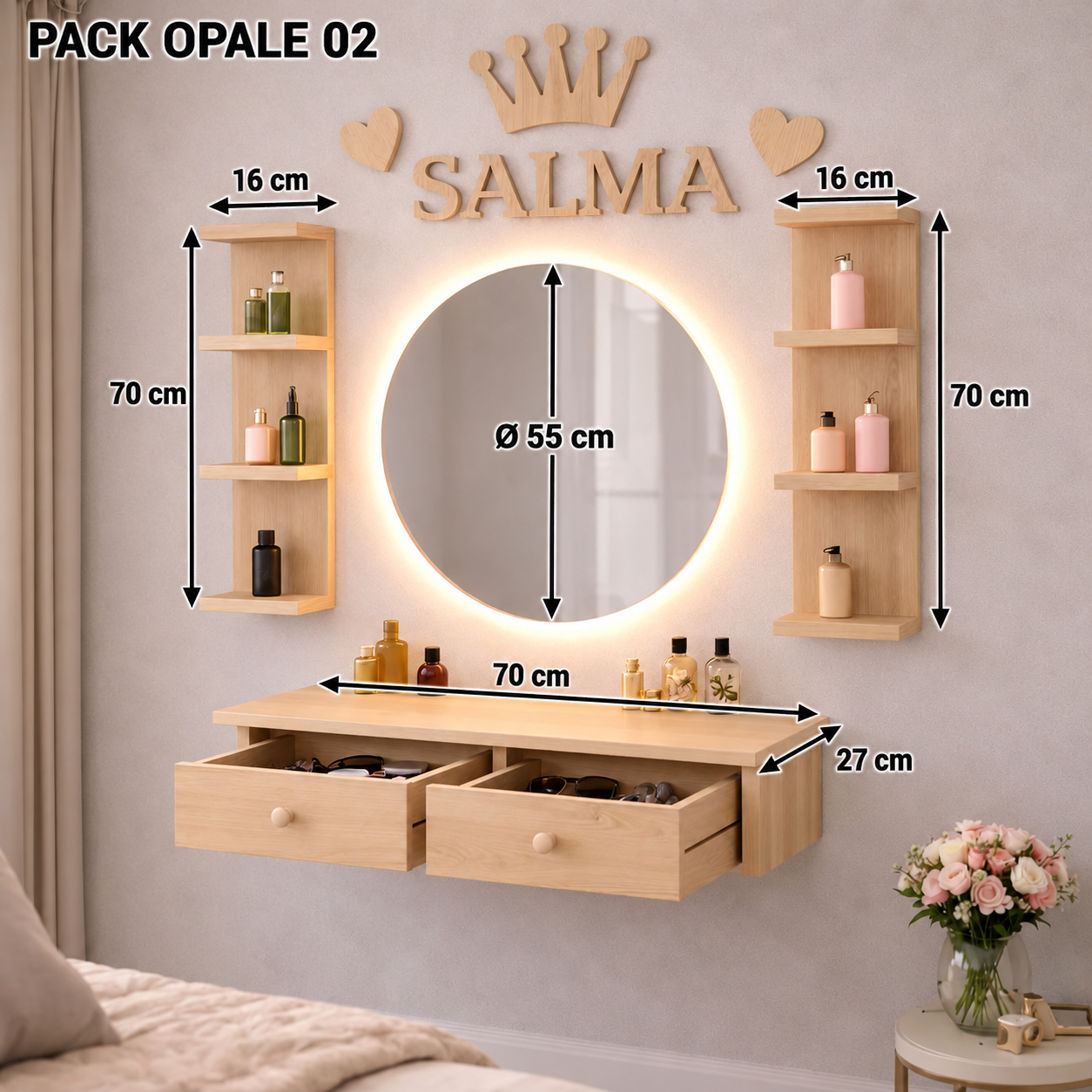 PACK OPALE 02 — المقاسات