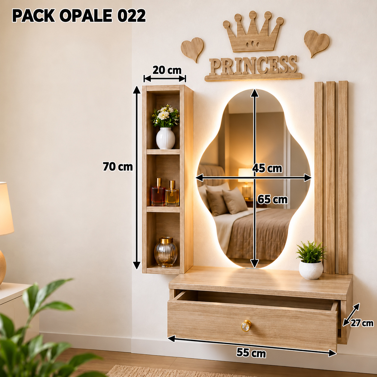 PACK OPALE 022 — المقاسات