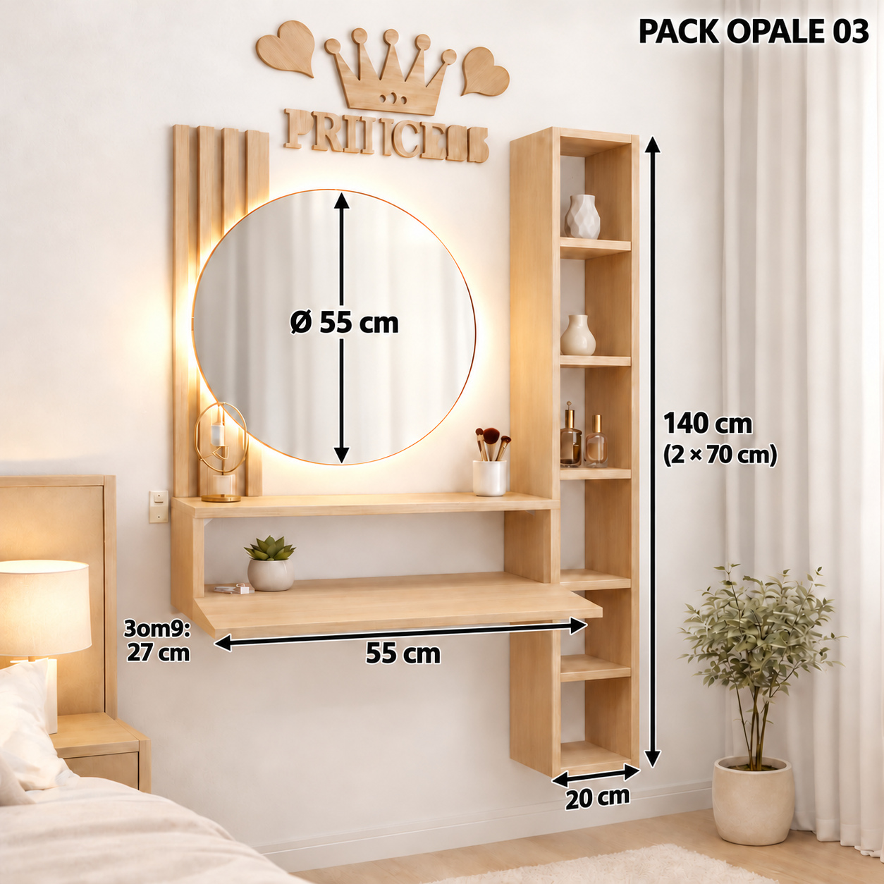PACK OPALE 03 — المقاسات