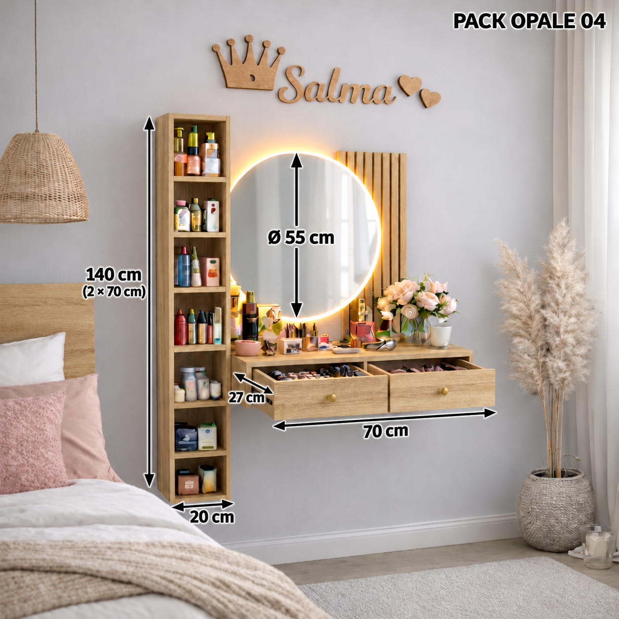 PACK OPALE 04 — المقاسات