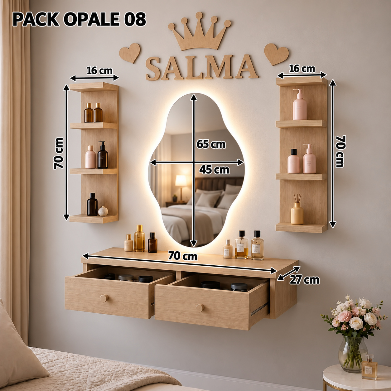 PACK OPALE 08 — المقاسات