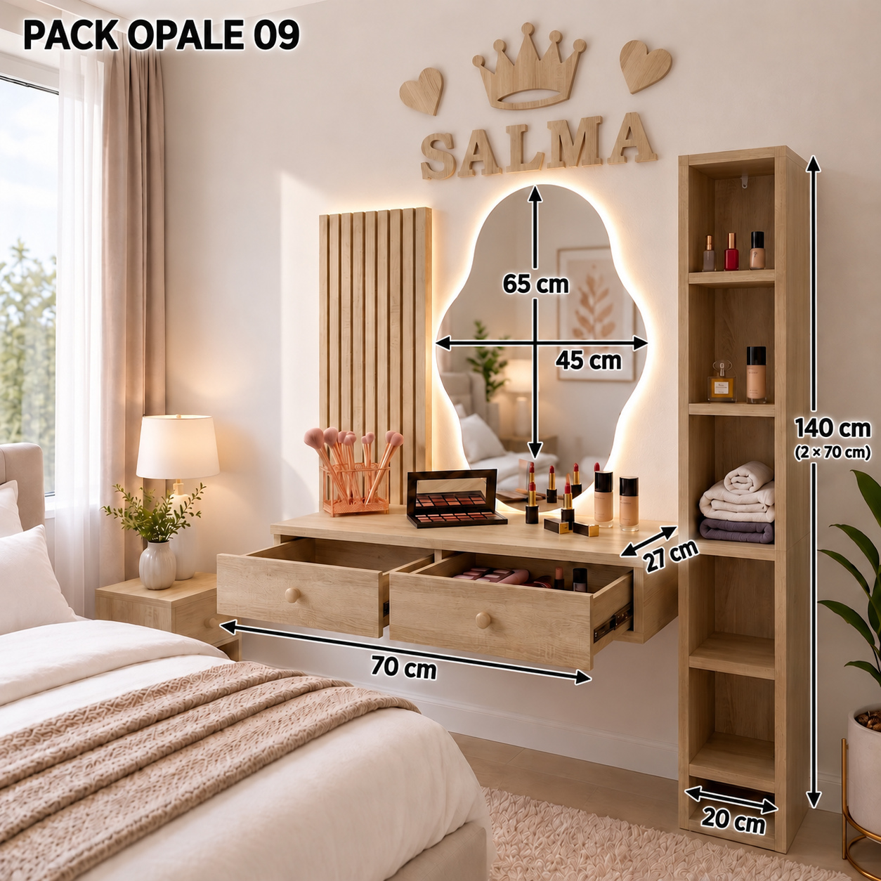 PACK OPALE 09 — المقاسات